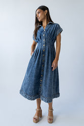 Annie Denim Midi Dress - FINAL SALE