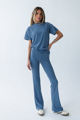 Jannet Striped Top in Navy - FINAL SALE
