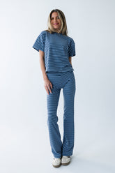 Jannet Striped Top in Navy - FINAL SALE