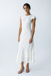 Mateo Floral Maxi Dress in Ivory