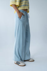 Banks Wide Leg Pants in Light Wash - FINAL SALE