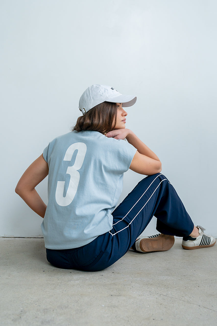 Vinnie Muscle Tee in Blue - FINAL SALE