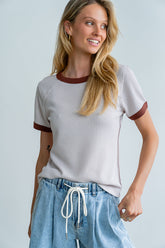 Franky Waffle Knit Top - FINAL SALE