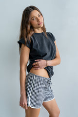 Vinnie Muscle Tee in Black - FINAL SALE