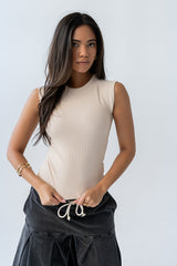 Huxley Tank in Tan - FINAL SALE