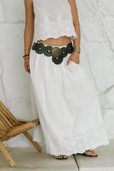 Chloe Embroidered Maxi Skirt - FINAL SALE