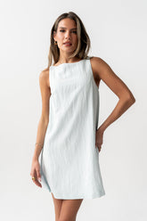 Aria Mini Dress in Blue - FINAL SALE