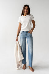 Mckenna T-Shirt in White - FINAL SALE