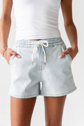 Thomas Striped Denim Shorts - FINAL SALE