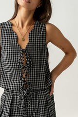 Lea Plaid Vest - FINAL SALE