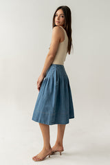 Sierra Pleated Midi Skirt - FINAL SALE