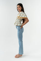 Rusty Smocked Blouse - FINAL SALE