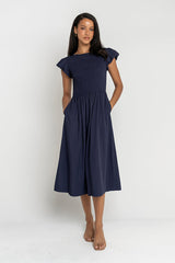 Harshell Smocked Midi Dress - FINAL SALE