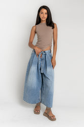 Bentlee Cropped Baggy Jeans - FINAL SALE