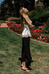 Marlie Asymmetrical Top in Cream - FINAL SALE