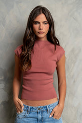 Maggie Knit Top in Berry - FINAL SALE