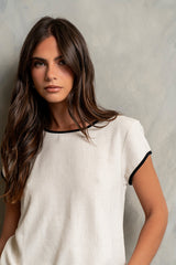 Alayna Contrast Top - FINAL SALE