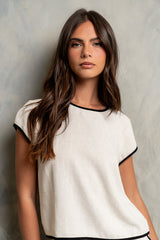 Alayna Contrast Top - FINAL SALE