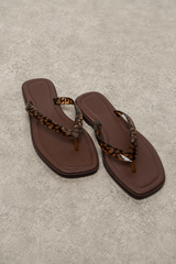 Trixie Jelly Sandal in Leopard