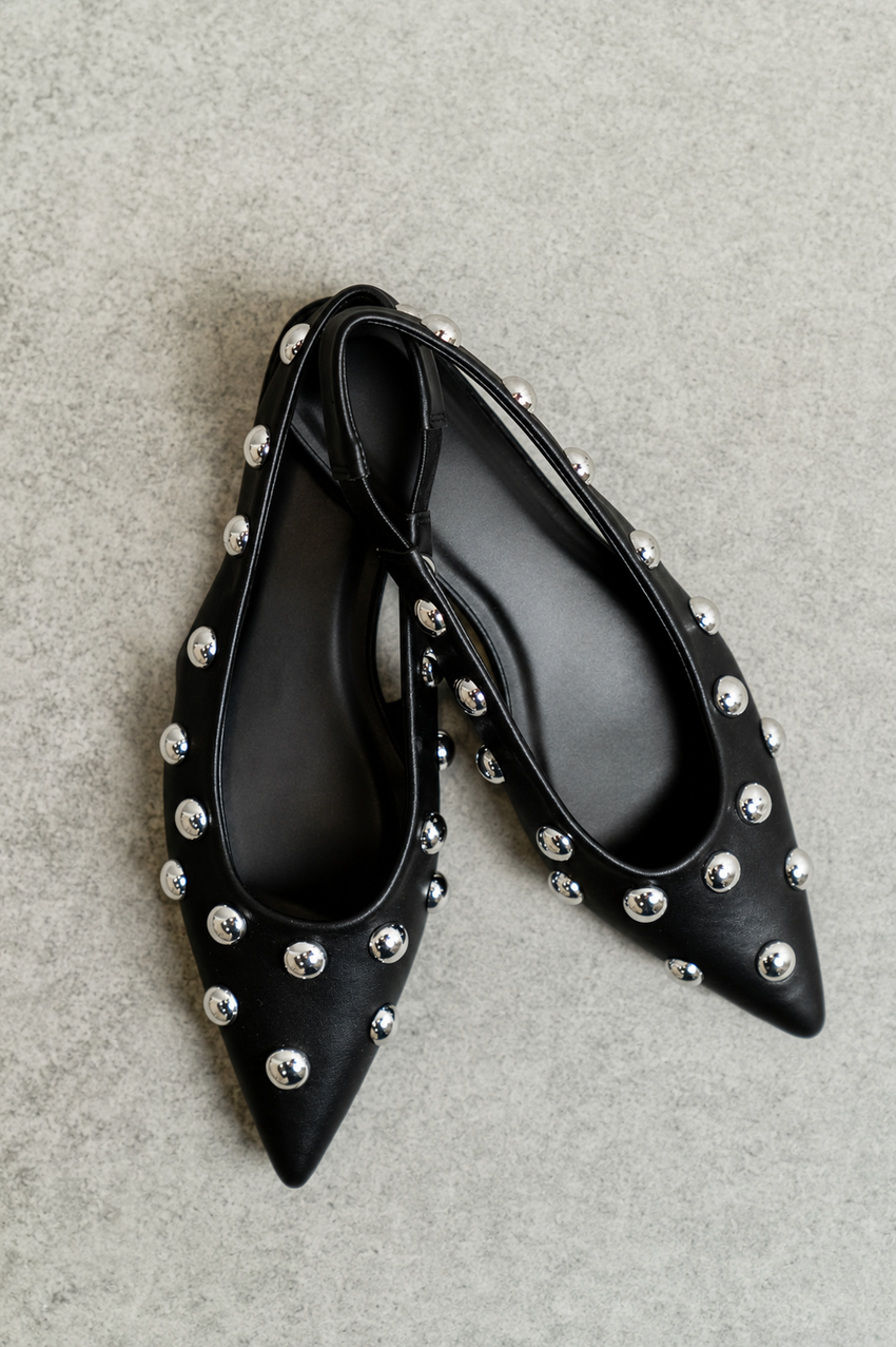 Arizona Slingback Flat in Black