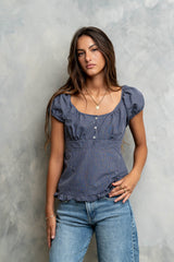 Barbara Plaid Blouse - FINAL SALE