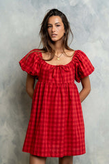 Emery Plaid Mini Dress