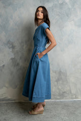 Louis Denim Midi Dress
