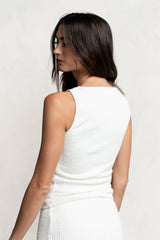 Opal Textured Top in Ivory