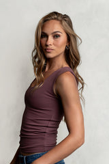 Sayla Tank Top in Plum