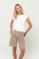 Kaydence Bermuda Shorts in Mushroom