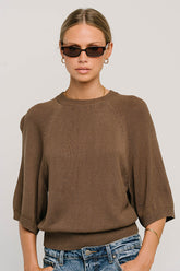 Camille Oversized Sweater in Brown