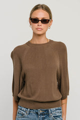 Camille Oversized Sweater in Brown