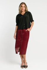 Zayne Button Up in Black