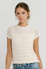 Marko Lace Top in Cream