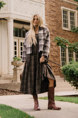 Georgia Plaid Maxi Dress
