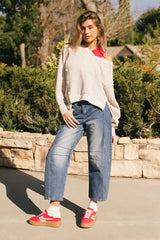 Lisette Barrel Jean in Dark Wash - FINAL SALE