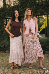 Brianni Floral Midi Skirt - FINAL SALE