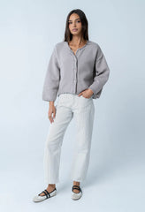 Carlie Knit Cardigan in Taupe - FINAL SALE