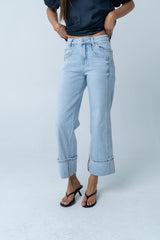 Kenyen Cuffed Wide Leg Jeans - FINAL SALE