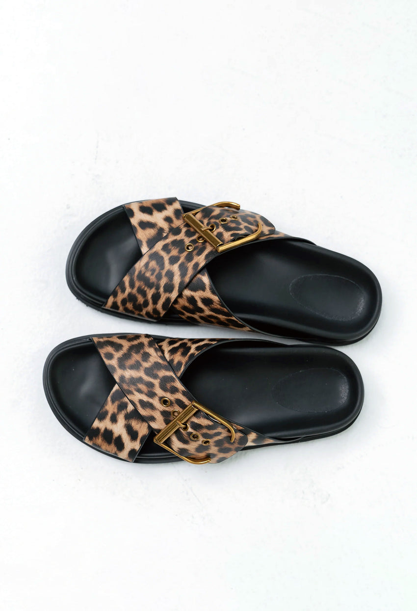 Barb Sandal in Leopard - FINAL SALE