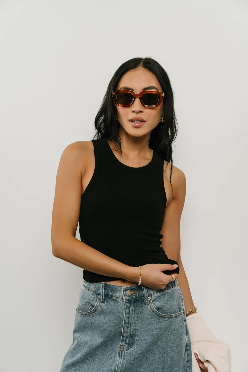 Kendall Tank in Black - FINAL SALE