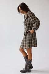 Darlene Plaid Midi Dress - FINAL SALE