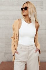 Kendall Tank in White - FINAL SALE