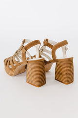 Hailee Platform Heels in Brown - FINAL SALE
