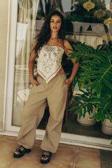 Charlie Parachute Pants in Khaki - FINAL SALE