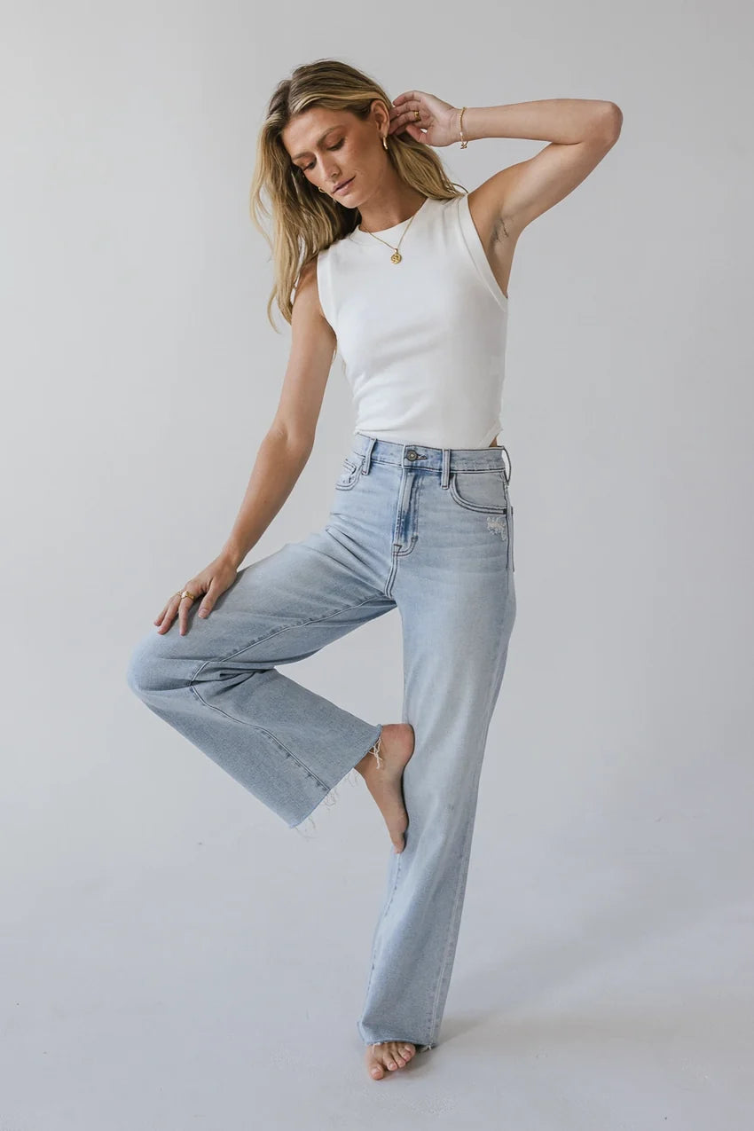 Riley Dad Jeans in Light Wash - FINAL SALE