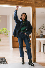 Felix Striped Top in Green - FINAL SALE