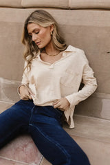 Vittoria Oversized Top in Natural - FINAL SALE