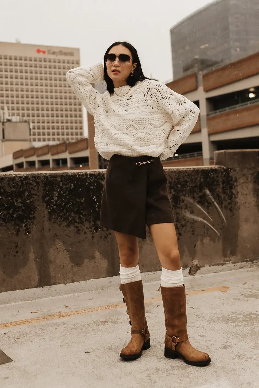 Kisha Wool Blend Skirt - FINAL SALE