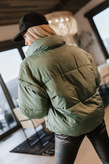 Kai Detachable Sleeve Jacket in Sage - FINAL SALE